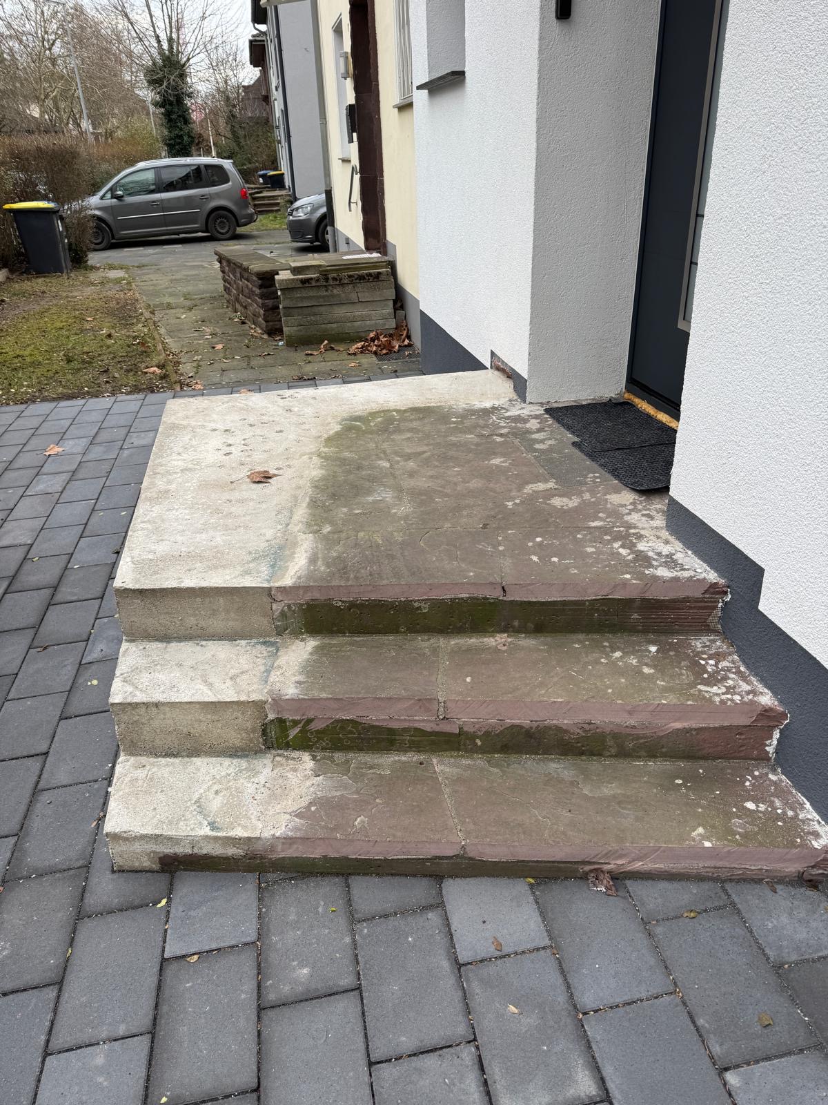 Eingangstreppe Hauseingang vorher