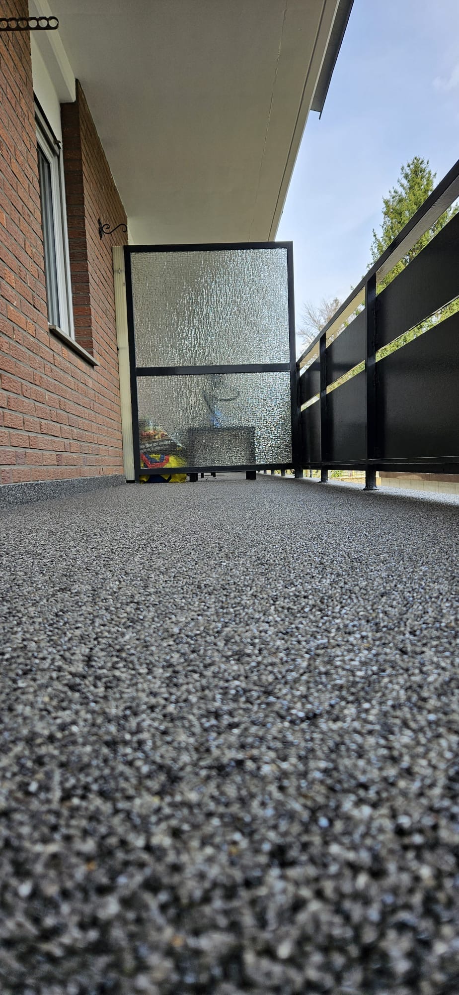 Projektstory 3 – Balkon – Schritt 4 – Fertiger Steinteppich
